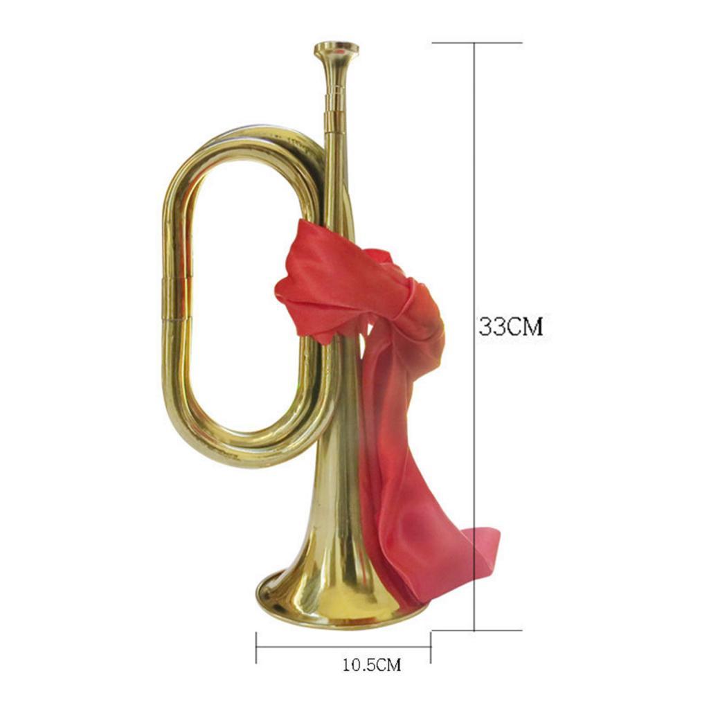 Musical Instrument Bugle - Standard-Trompetenblasinstrument, 13 Zoll, für Orchester-Aufführungen, Übungen,