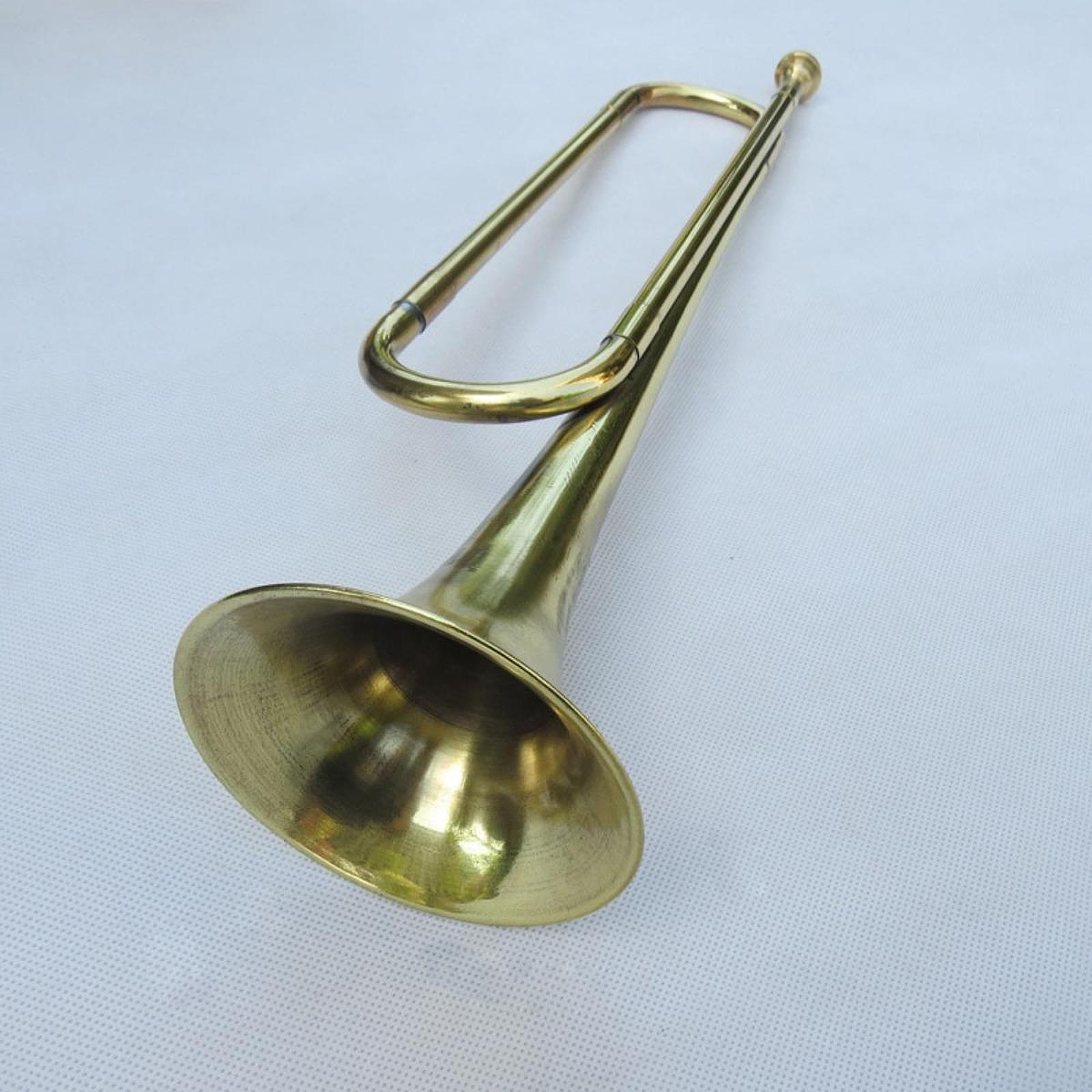 Musical Instrument Bugle - Hochwertige Trompete aus poliertem Messing, ein