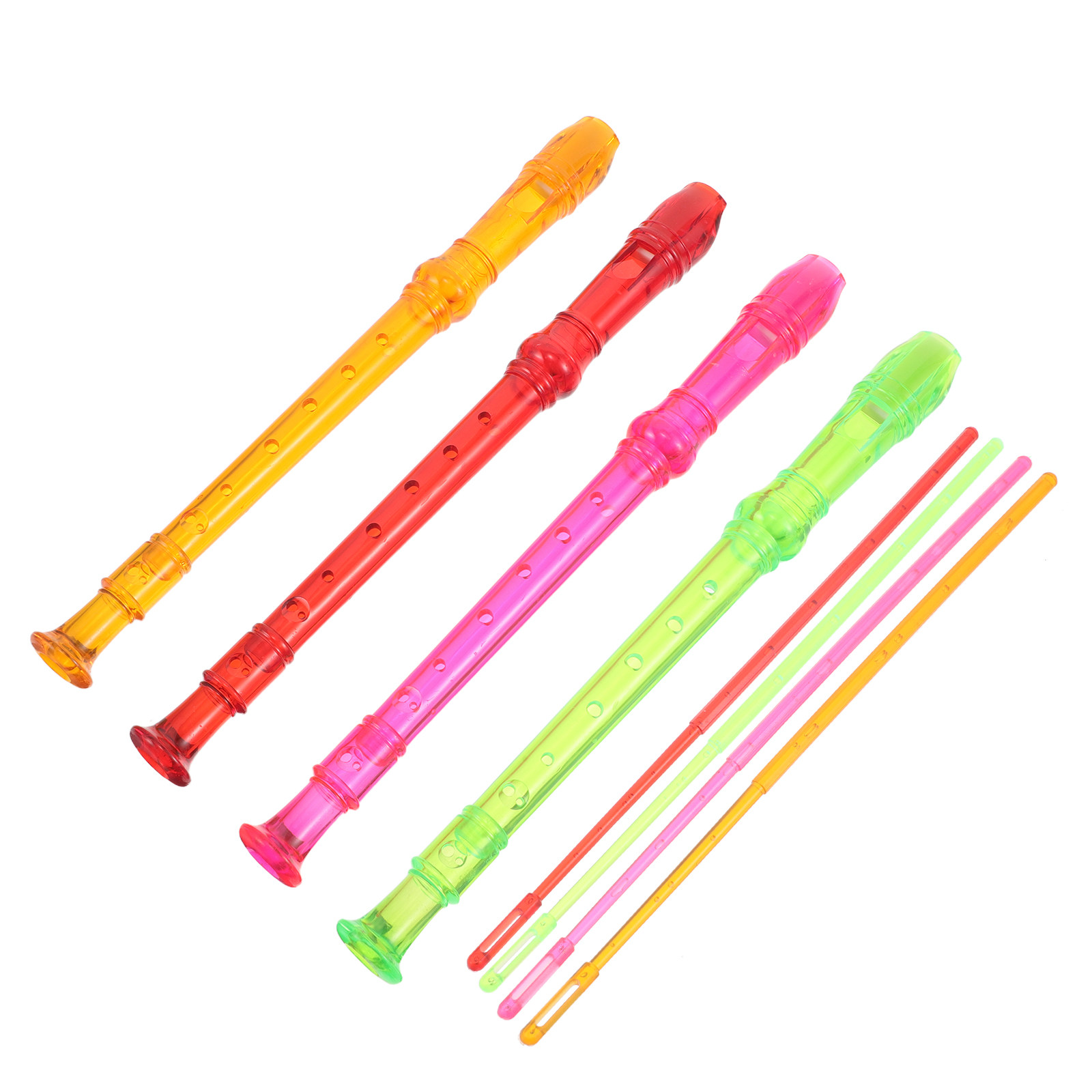 4 Stück transparente Sopran-Bl – Soprano Recorder Plastic Bewertung und Preis