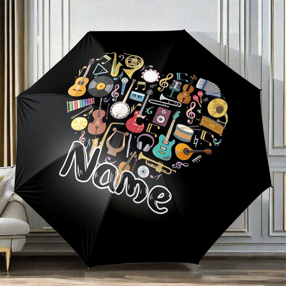 Personalisierter Regenschirm m – Musical Instrument And Names Bewertung und Preis